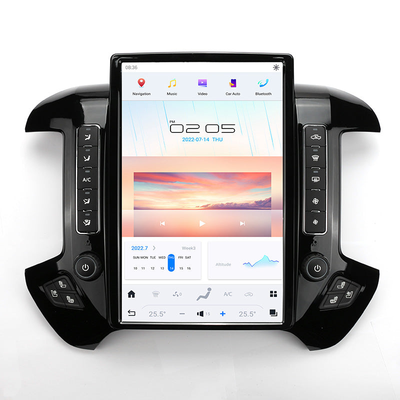 For 2014-2018 Chevrolet Silverado GMC Sierra 14.4" Tesla-Style Fast Boot Radio Stereo Android GPS CarPlay in-Dash Unit Bluetooth Wi-Fi