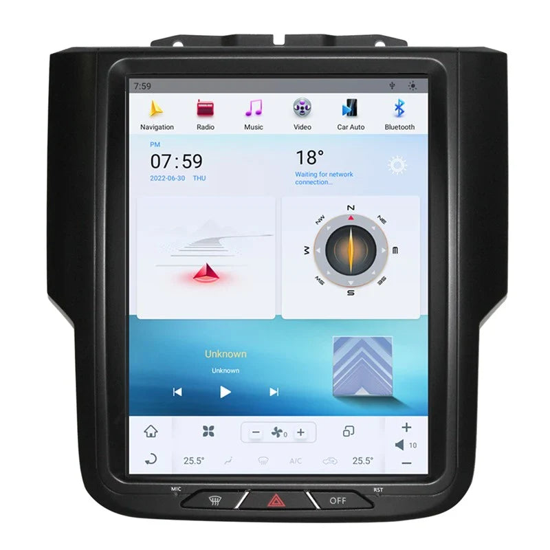 2013-2017 Dodge RAM 1500 2500 10.4" Tesla-Style Android Radio Stereo GPS NAVI in-Dash Unit Bluetooth Wi-Fi