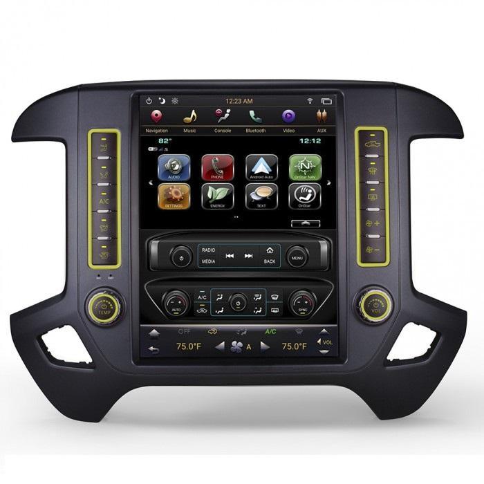 For 2014-2018 Chevrolet Silverado GMC Sierra 12.1" Tesla-Style Fast Boot Radio Stereo Android GPS NAVI in-Dash Unit Bluetooth Wi-Fi - CARSOLL