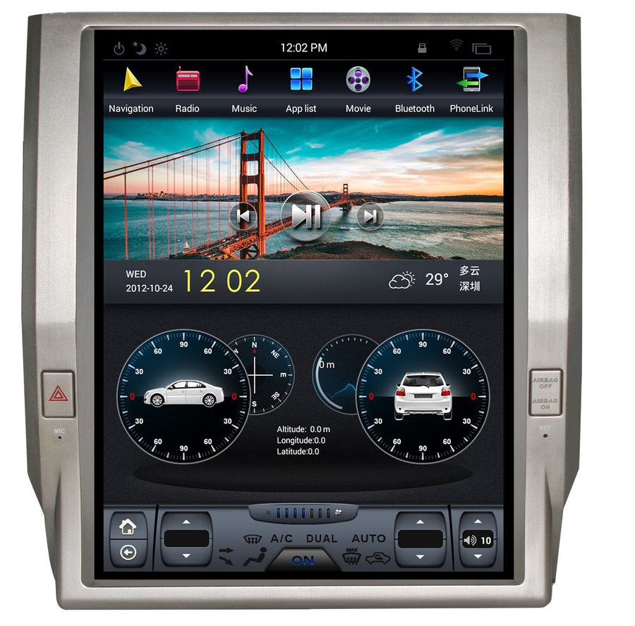 For 2014-2018 Toyota Tundra 12.1" PX6 Android 9 Tesla-Style Radio Stereo Android GPS NAVI in-Dash Unit Bluetooth Wi-Fi - CARSOLL