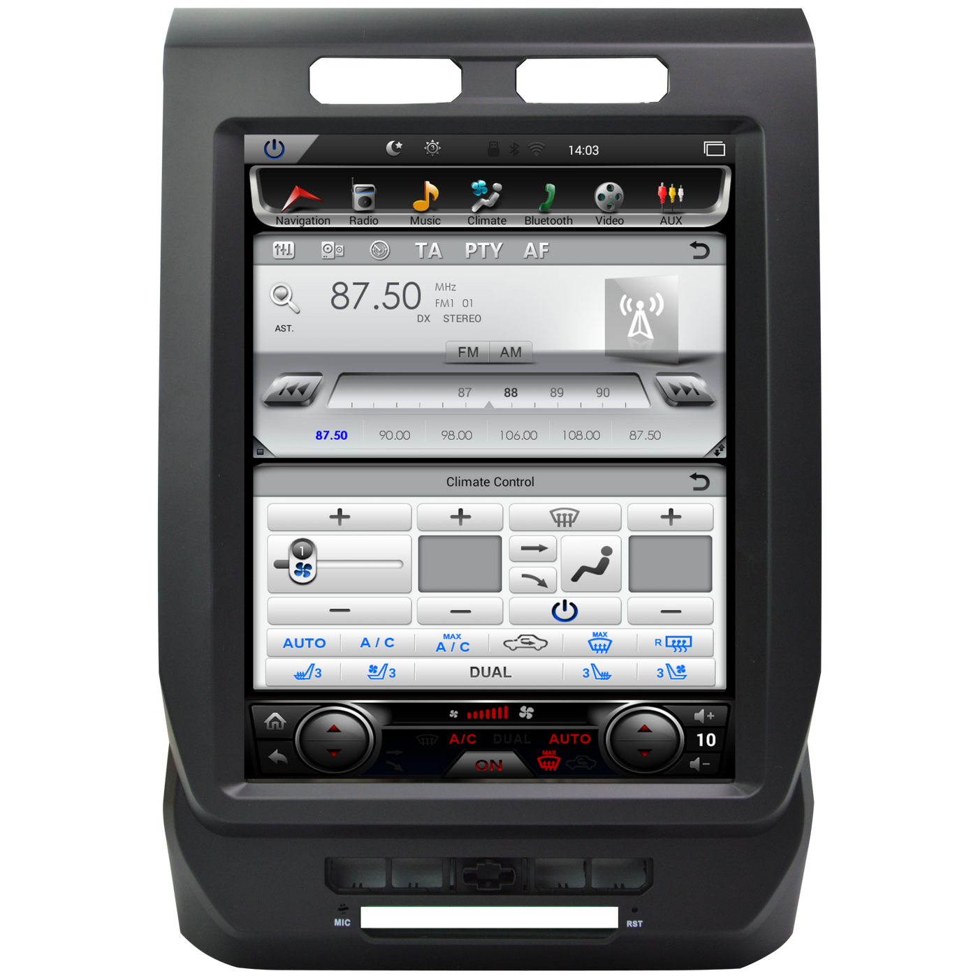 For 2015-2018 Ford F150 12.1" Tesla-Style Radio Stereo Android GPS NAVI in-Dash Unit Bluetooth Wi-Fi