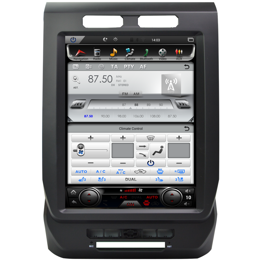 For 2015-2018 Ford F150 12.1" Tesla-Style Radio Stereo Android GPS NAVI in-Dash Unit Bluetooth Wi-Fi - CARSOLL