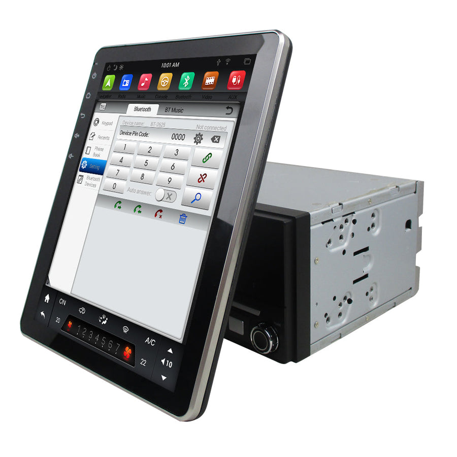 9.7" Universal Double DIN Tesla Style Radio Screen WITHOUT Rotation function Android 9 Six-Core 4GB RAM CarPlay Head Unit