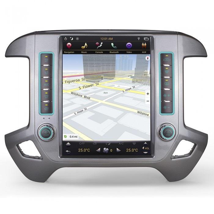 For 2014-2018 Chevrolet Silverado GMC Sierra 12.1" Tesla-Style Fast Boot Radio Stereo Android GPS NAVI in-Dash Unit Bluetooth Wi-Fi - CARSOLL