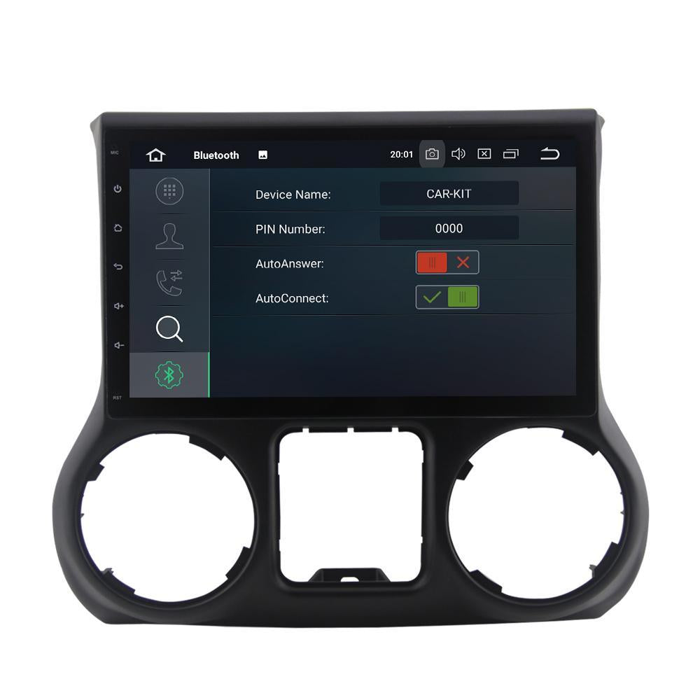 For Jeep Wrangler III (JK) 4GB+64GB Android 10 10.1 Inch Touchscreen Radio Bluetooth GPS Navigation Head Unit Stereo CarPlay - CARSOLL
