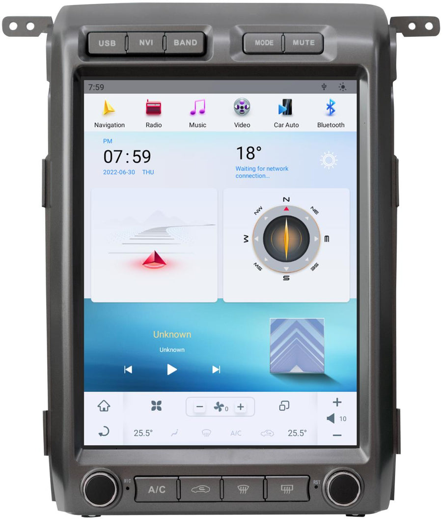 2009-2014 Ford F150 13" Tesla-Style Radio Stereo Android 11 CarPlay GPS NAVI in-Dash Unit Bluetooth Wi-Fi