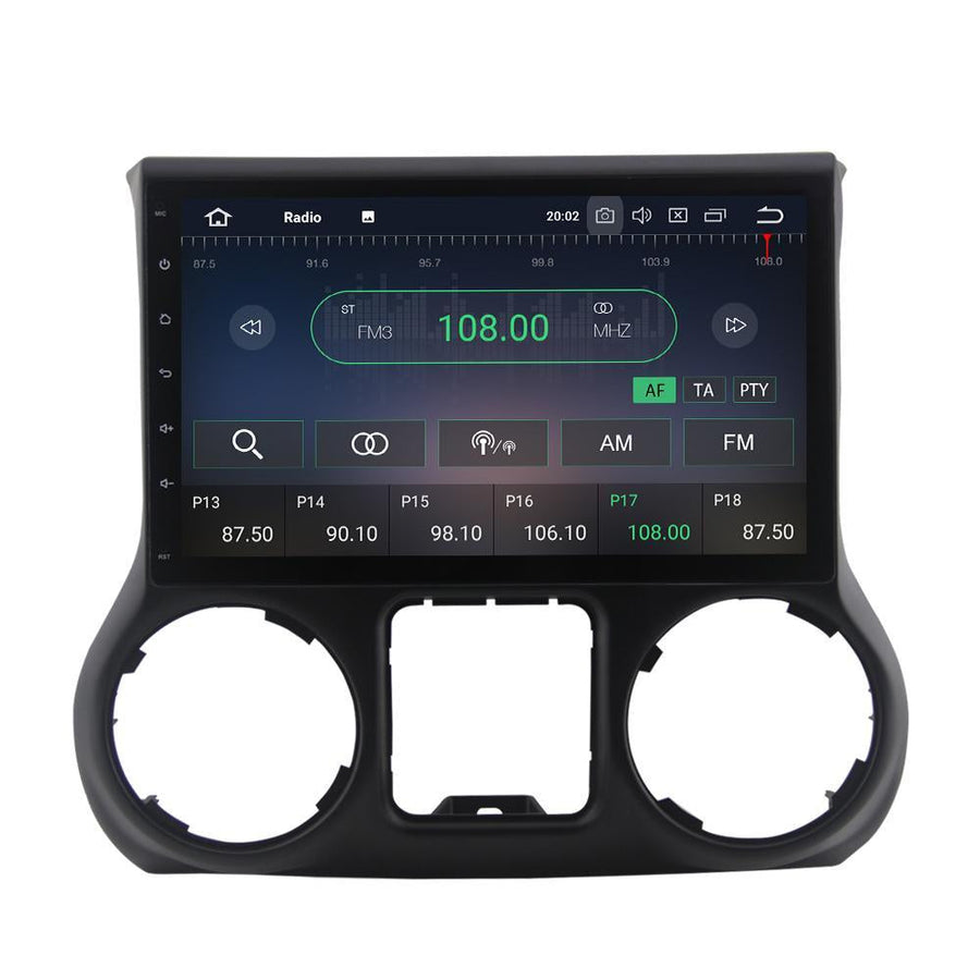 For Jeep Wrangler III (JK) 4GB+64GB Android 10 10.1 Inch Touchscreen Radio Bluetooth GPS Navigation Head Unit Stereo CarPlay - CARSOLL