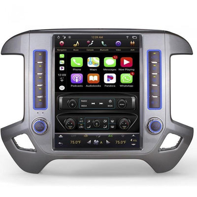 For 2014-2018 Chevrolet Silverado GMC Sierra 12.1" Tesla-Style Fast Boot Radio Stereo Android GPS NAVI in-Dash Unit Bluetooth Wi-Fi - CARSOLL