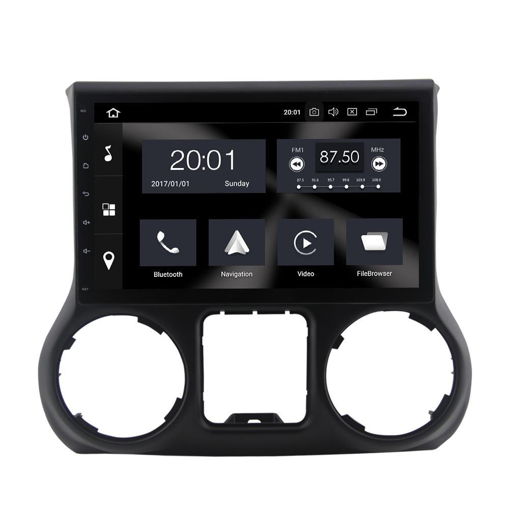 For Jeep Wrangler III (JK) 4GB+64GB Android 10 10.1 Inch Touchscreen Radio Bluetooth GPS Navigation Head Unit Stereo CarPlay - CARSOLL