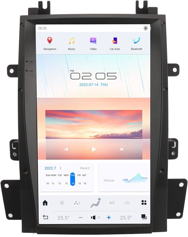 For 2007 - 2014  13.6" Cadillac Escalade Android Tesla Style Radio Screen CarPlay Stereo Navigation GPS Display headunit Upgrade