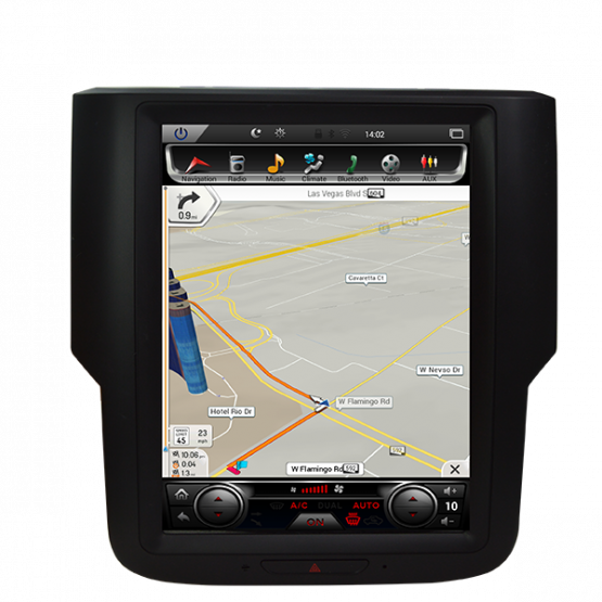 Newest PX6 version! 2013-2018 Dodge RAM 1500 2500 10.4" Tesla-Style Android 8.1 Radio Stereo GPS NAVI in-Dash Unit Bluetooth Wi-Fi - CARSOLL