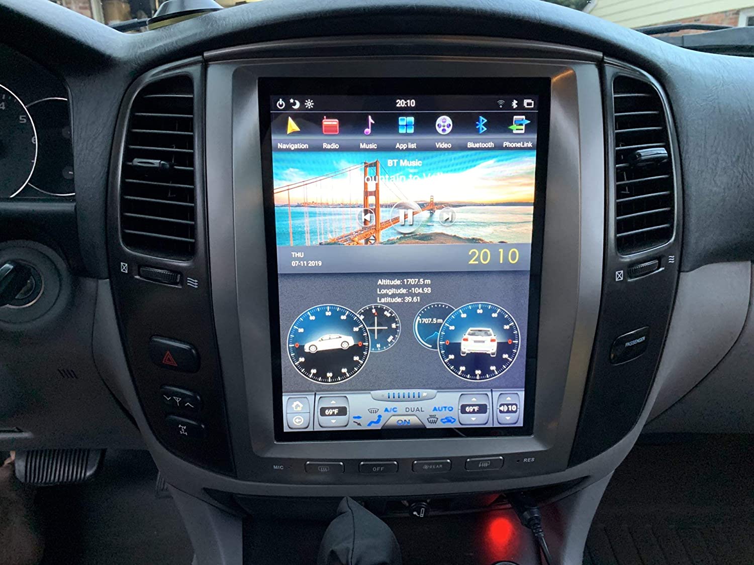 2003 -  2007 Lexus LX470 LX 470 Android Tesla-Style Radio Vertical Screen Navigation HEADUNIT GPS - CARSOLL