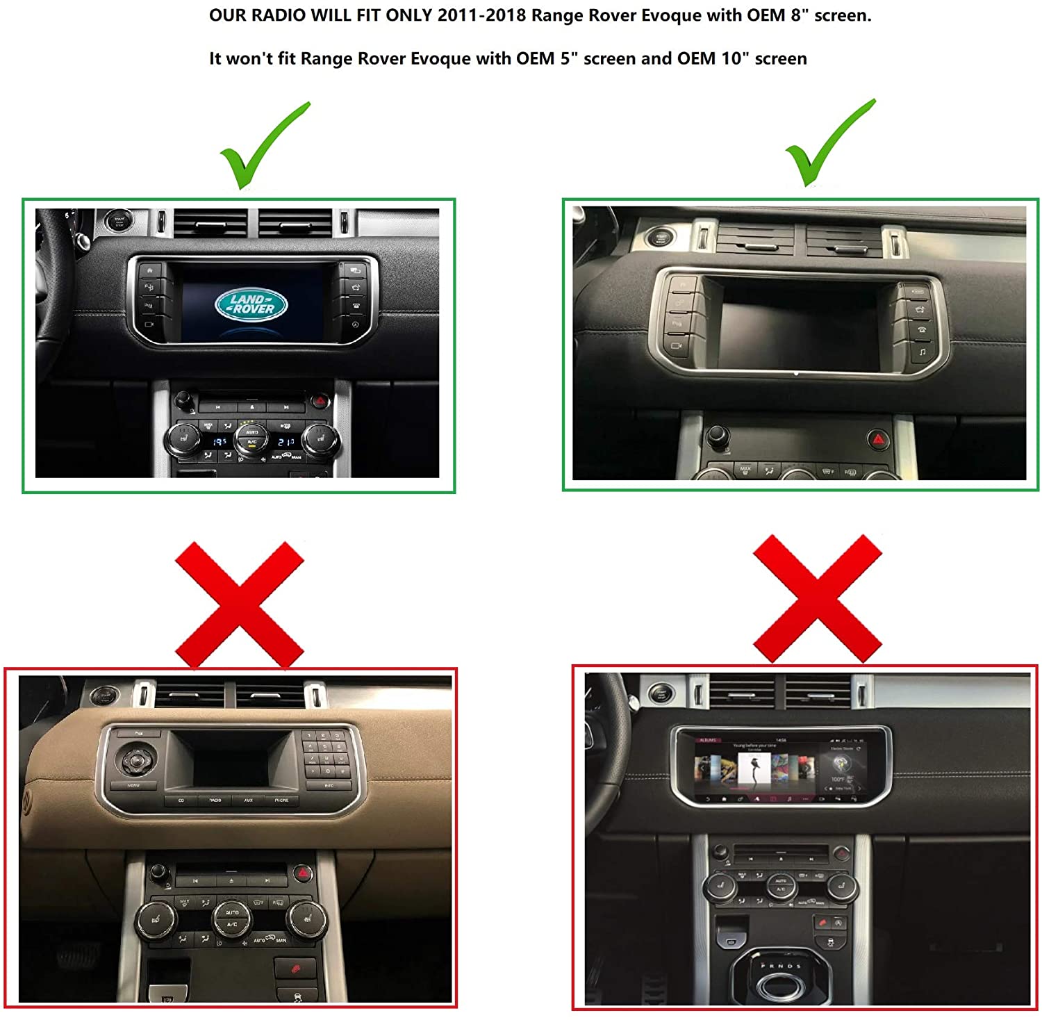 2011 - 2018 Land Rover Range Rover Evoque L538 L 538 Android 10.25" Radio Display Touchscreen Multimedia GPS Navigation Headunit CarPlay Android Auto Vogue HSE Autobiography - CARSOLL