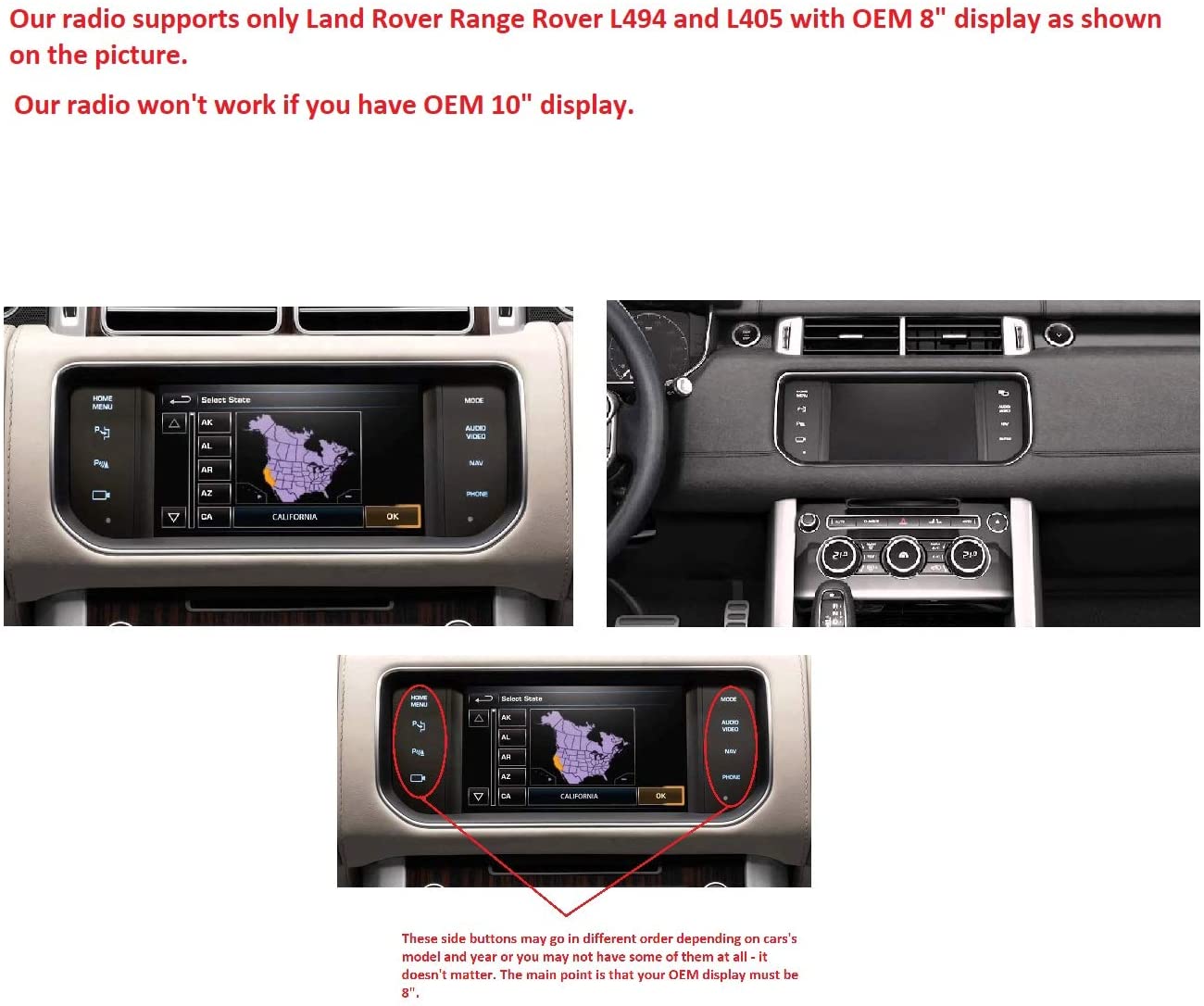 2012 + Land Rover Range Rover Android 10.25" Radio Display Touchscreen Multimedia GPS Navigation Headunit CarPlay Android Auto Vogue HSE Autobiography - CARSOLL