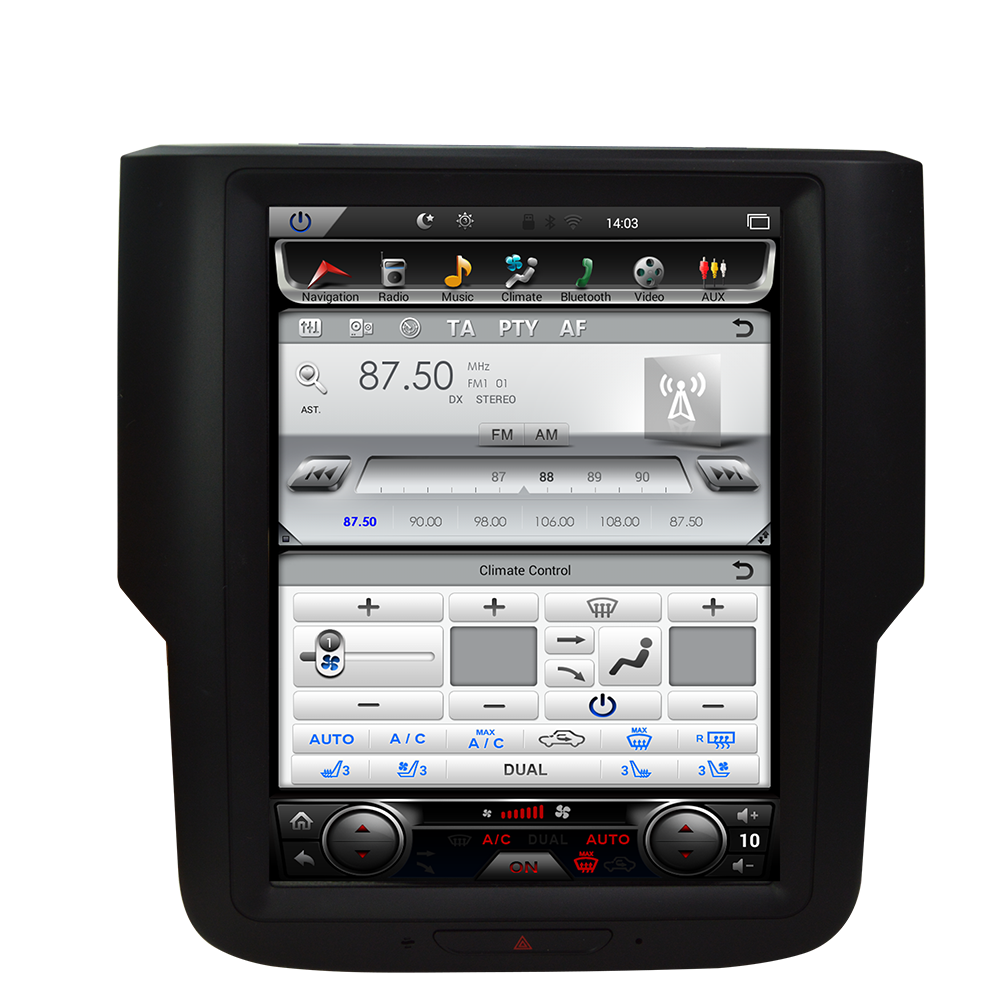 Newest PX6 version! 2013-2018 Dodge RAM 1500 2500 10.4" Tesla-Style Android 8.1 Radio Stereo GPS NAVI in-Dash Unit Bluetooth Wi-Fi - CARSOLL
