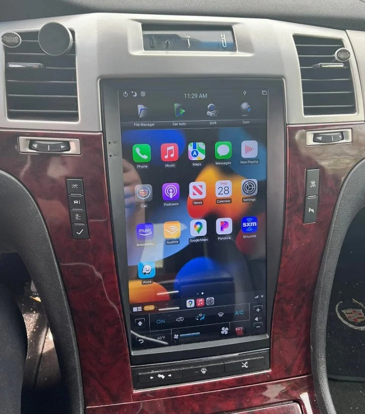 For 2007 - 2014  13.6" Cadillac Escalade Android Tesla Style Radio Screen CarPlay Stereo Navigation GPS Display headunit Upgrade