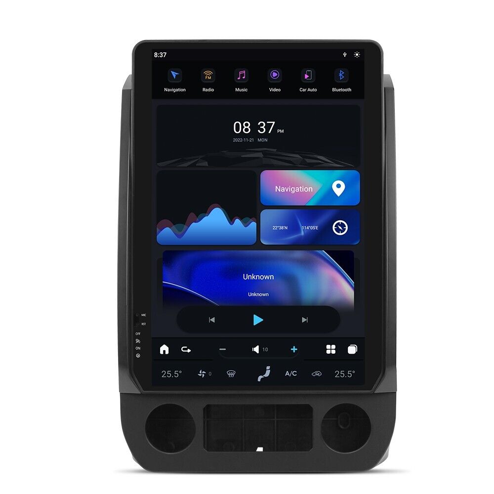 For 2015-2021 Ford F150 14.4" Tesla-Style Fast Boot Radio Stereo Android GPS CarPlay in-Dash Unit Bluetooth Wi-Fi