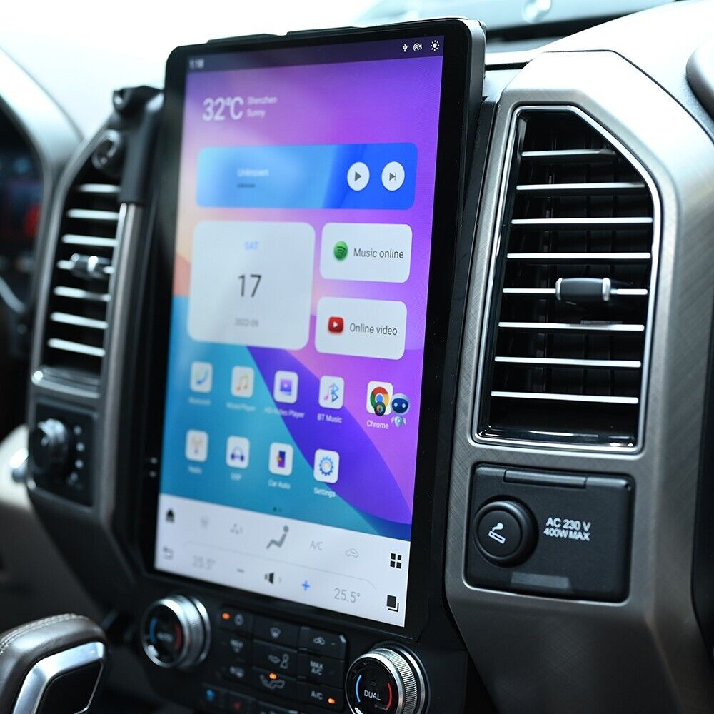 For 2015-2021 Ford F150 14.4" Tesla-Style Fast Boot Radio Stereo Android GPS CarPlay in-Dash Unit Bluetooth Wi-Fi