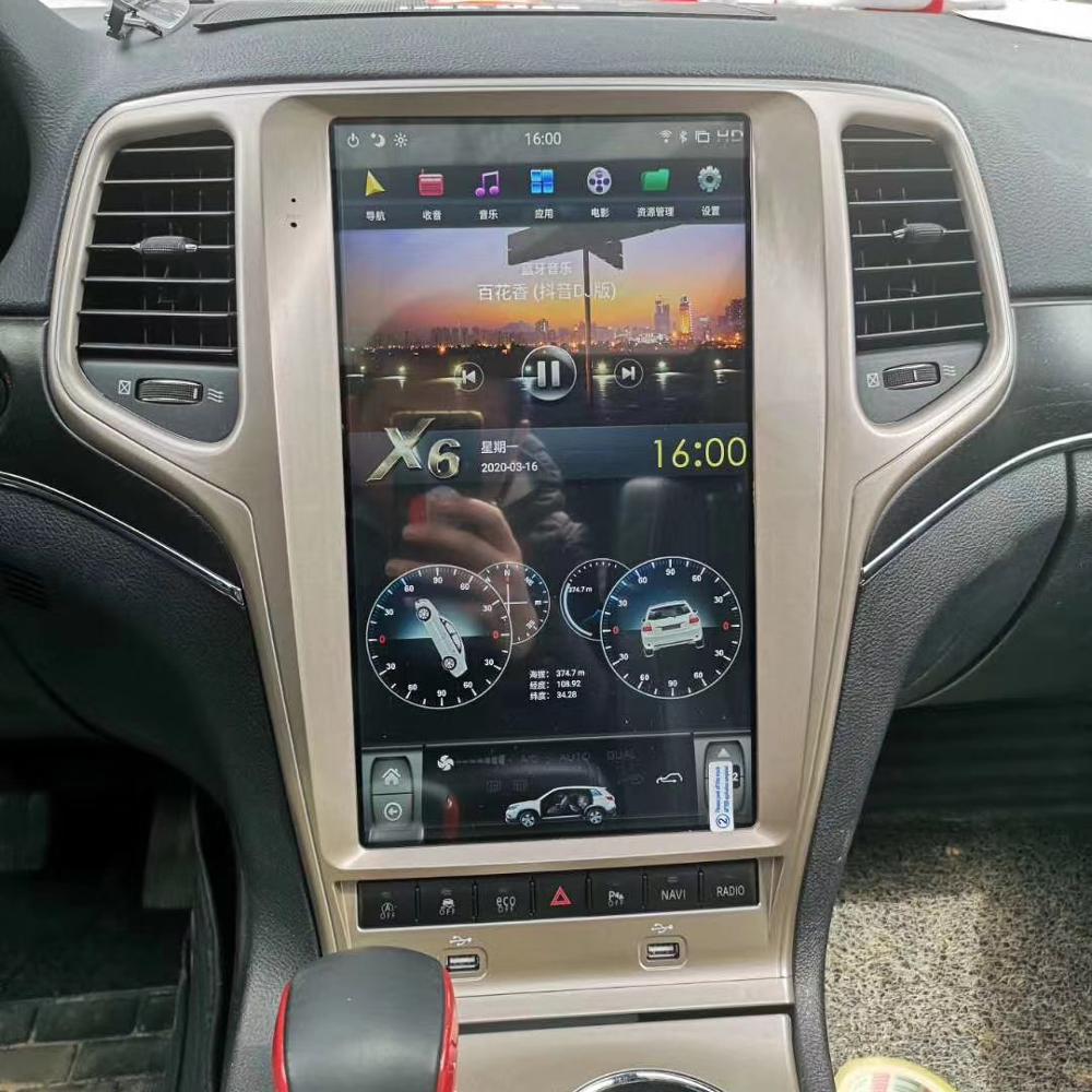 For 2013-2018 Jeep Grand Cherokee 13.6" Tesla-Style Radio Stereo Android GPS NAVI in-Dash Unit Bluetooth Wi-Fi - CARSOLL