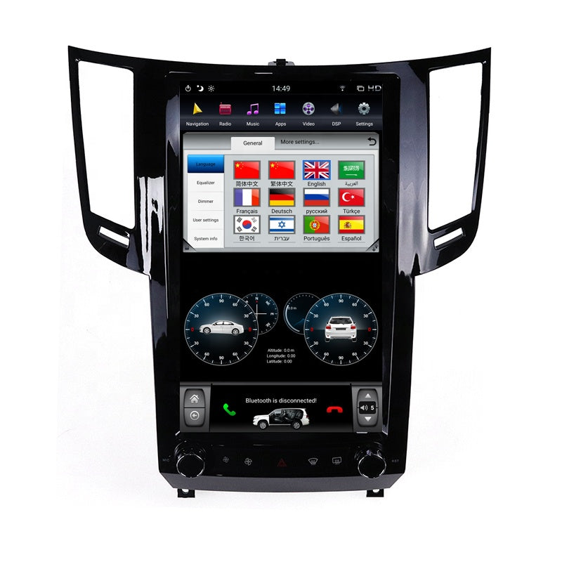 2009 - 2016 Infiniti QX70 FX50 FX35 FX37 13.6" Tesla-Style Android Radio Stereo GPS NAVI in-Dash Unit Bluetooth Wi-Fi