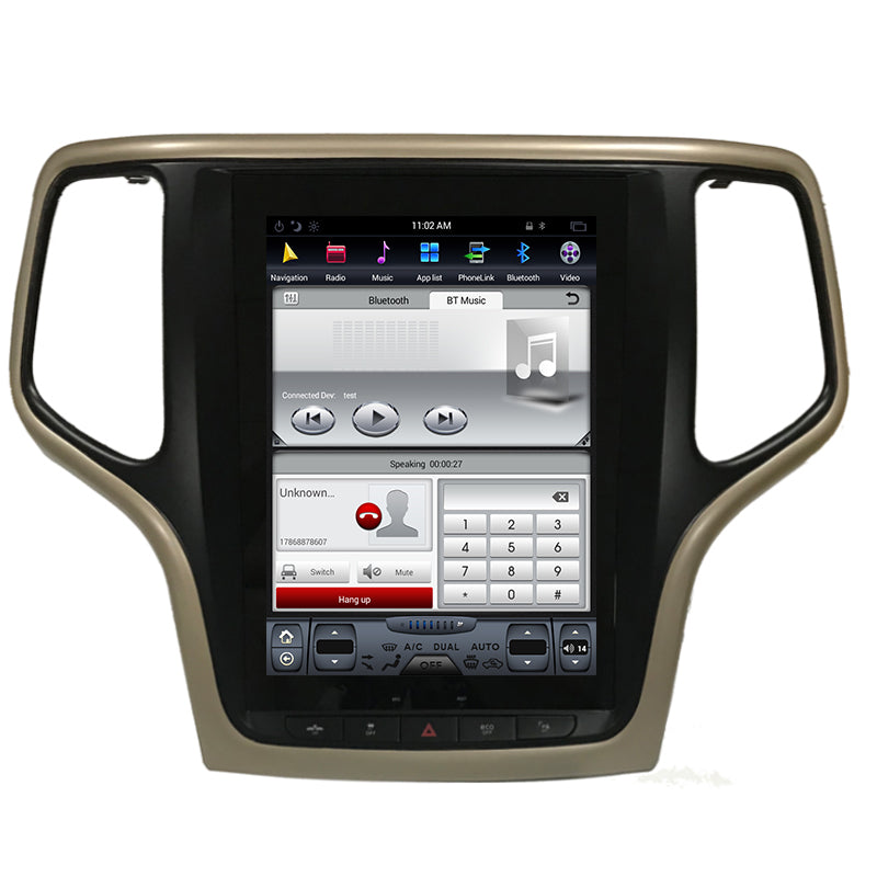 For 2013-2018 Jeep Grand Cherokee 10.4" Tesla-Style Radio Stereo Android GPS NAVI in-Dash Unit Bluetooth Wi-Fi - CARSOLL