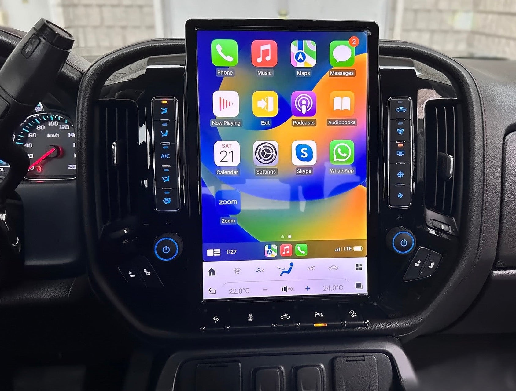 For 2014-2018 Chevrolet Silverado GMC Sierra 14.4" Tesla-Style Fast Boot Radio Stereo Android GPS CarPlay in-Dash Unit Bluetooth Wi-Fi