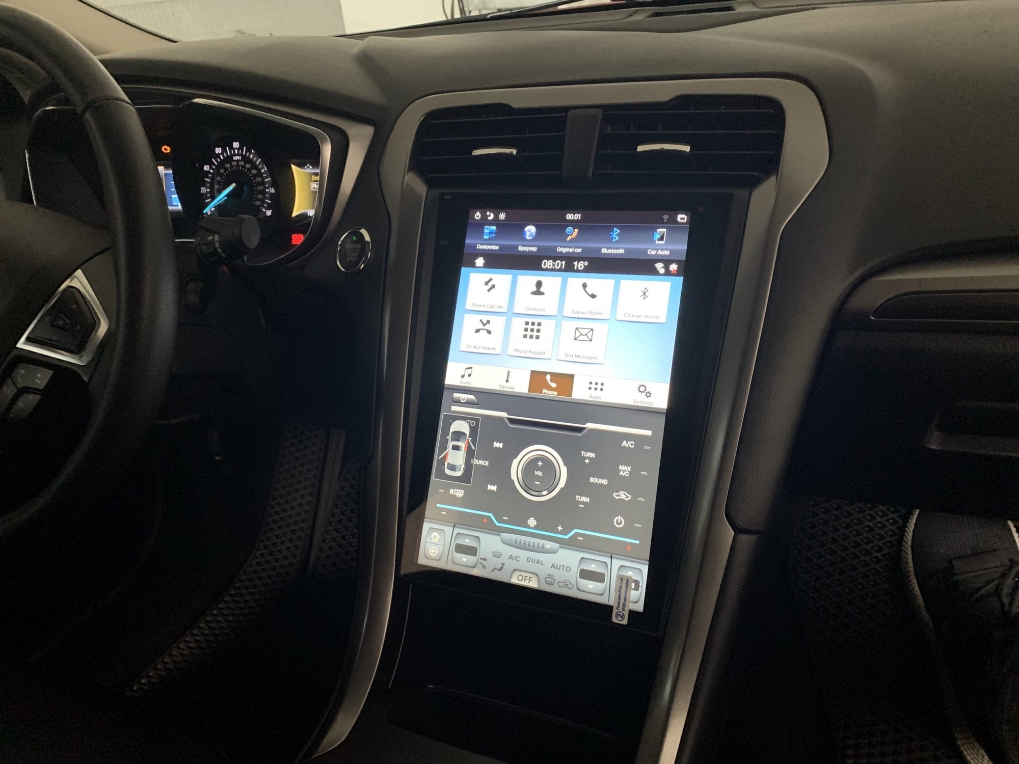 For 2013 - 2019 FORD FUSION MONDEO 12.1" Tesla-Style Radio Stereo Android GPS NAVI in-Dash Unit Bluetooth Wi-Fi