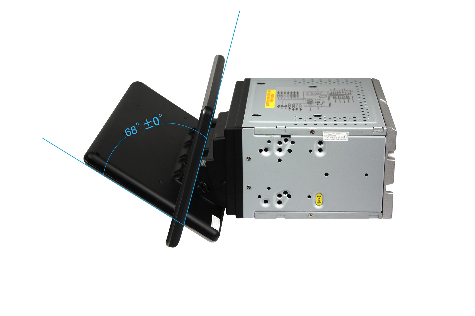 10.1" Universal Double DIN Radio Screen with DVD player and left/right up/down rotation Android 4GB RAM CarPlay Head Unit