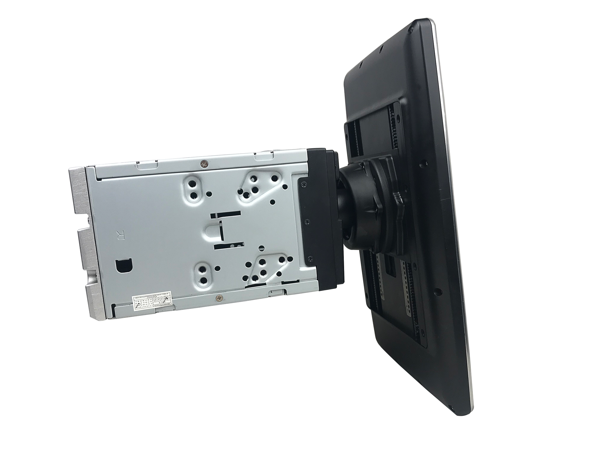 Products 12.8" Universal Double DIN Tesla Style Radio Screen 100° Rotation Abdroid 9 Six-Core 4GB RAM CarPlay Head Unit