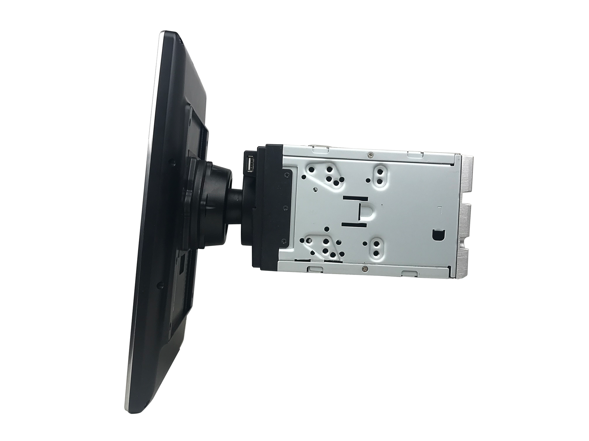 Products 12.8" Universal Double DIN Tesla Style Radio Screen 100° Rotation Abdroid 9 Six-Core 4GB RAM CarPlay Head Unit