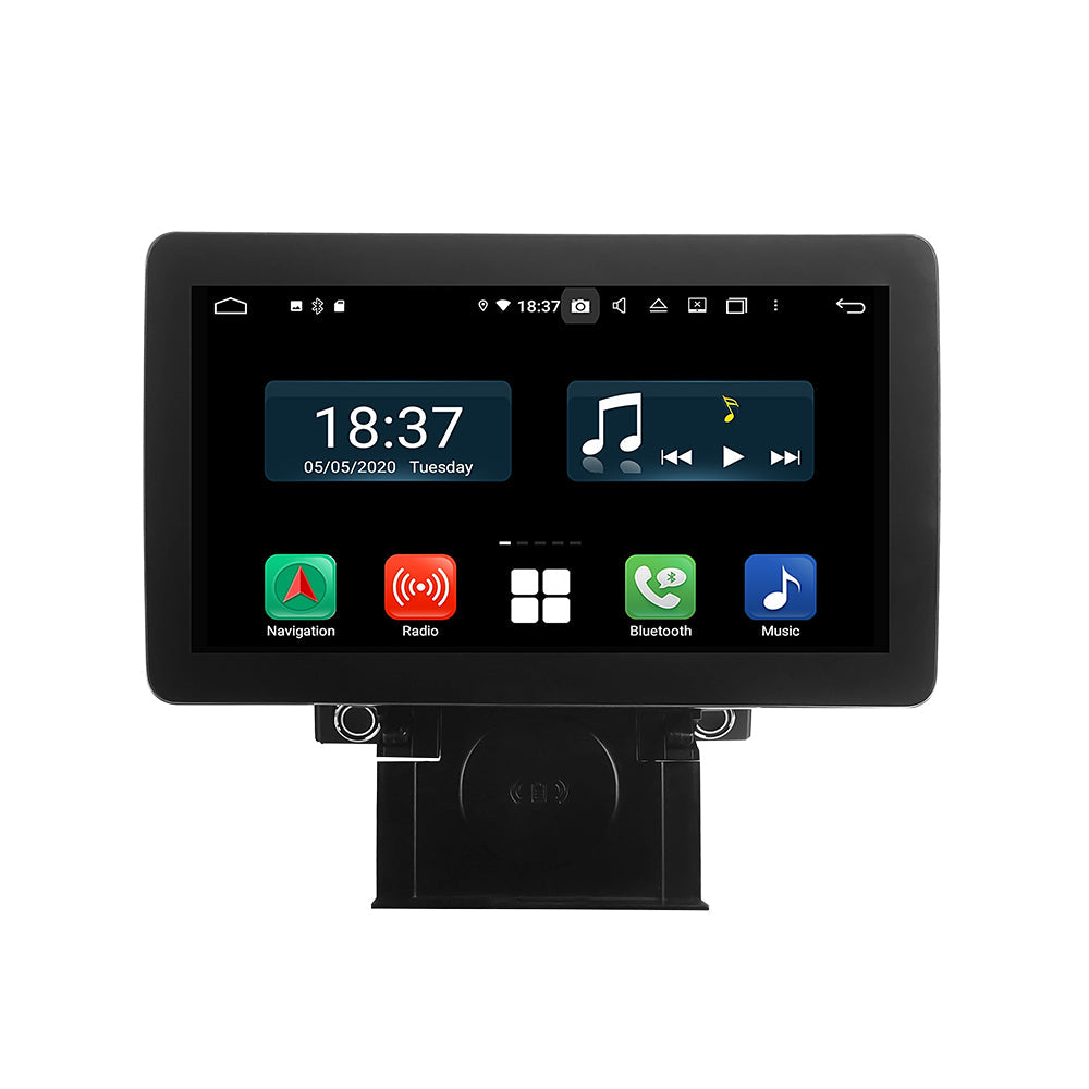 10.1" Universal Double DIN Radio Screen with wireless phone charger and left/right up/down rotation Android 4GB RAM CarPlay Head Unit
