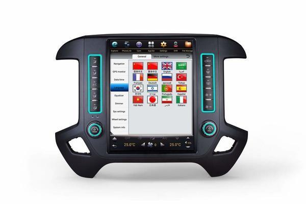 For 2014-2018 Chevrolet Silverado GMC Sierra 12.1" Tesla-Style Fast Boot Radio Stereo Android GPS NAVI in-Dash Unit Bluetooth Wi-Fi - CARSOLL