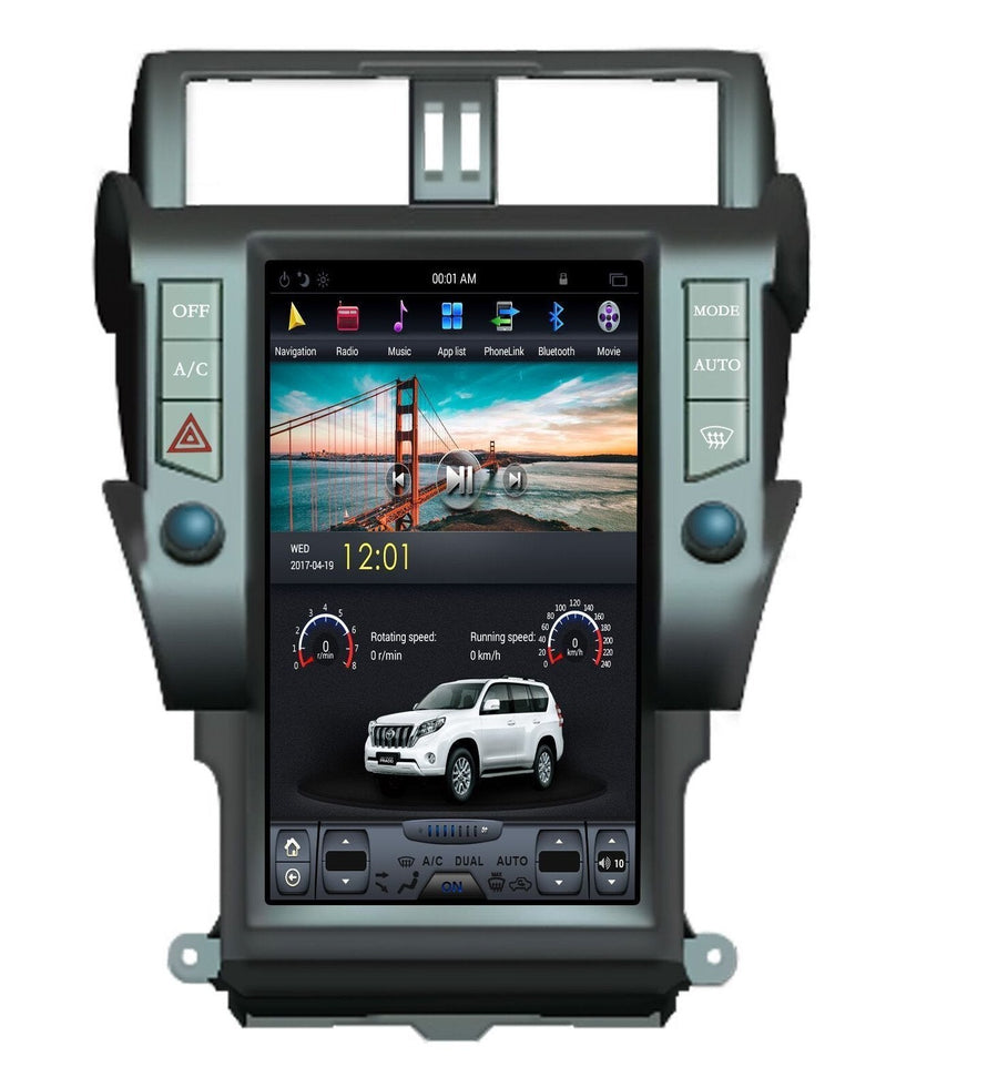2014-2017 Toyota Land Cruiser Prado 13.6" Tesla-Style Android Radio Stereo GPS NAVI in-Dash Unit Bluetooth Wi-Fi - CARSOLL