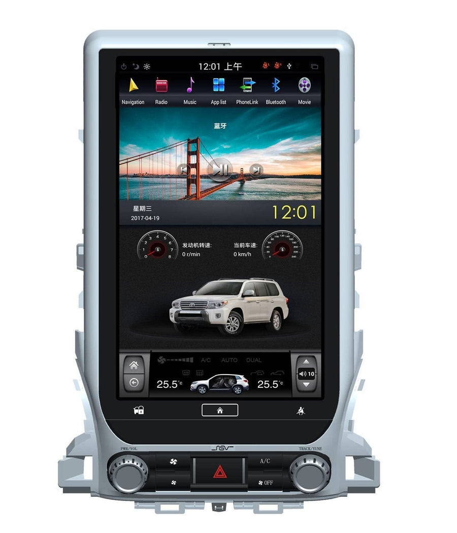 For 2016-2018 Toyota Land Cruiser 13.6" Tesla-Style Radio Stereo Android GPS NAVI in-Dash Unit Bluetooth Wi-Fi - CARSOLL