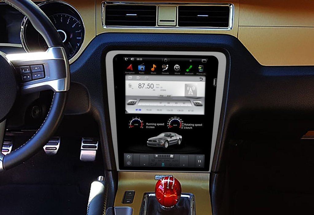 2010-2014 Ford Mustang Tesla-Style Android Radio Stereo GPS NAVI in-Dash Unit Bluetooth Wi-Fi