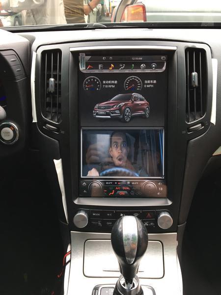 For 2007-2015 Infiniti G25 G35 G37 Q40 Q60 12.1" T-Style Android Radio Stereo GPS NAVI in-Dash Unit Bluetooth Wi-Fi - CARSOLL