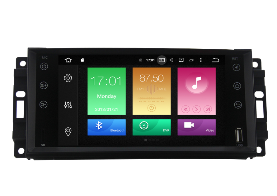 For Jeep Grand Cherokee 2005-2011 4GB+32GB Android 8 7 Inch Touchscreen Radio Bluetooth GPS Navigation Head Unit Stereo - CARSOLL