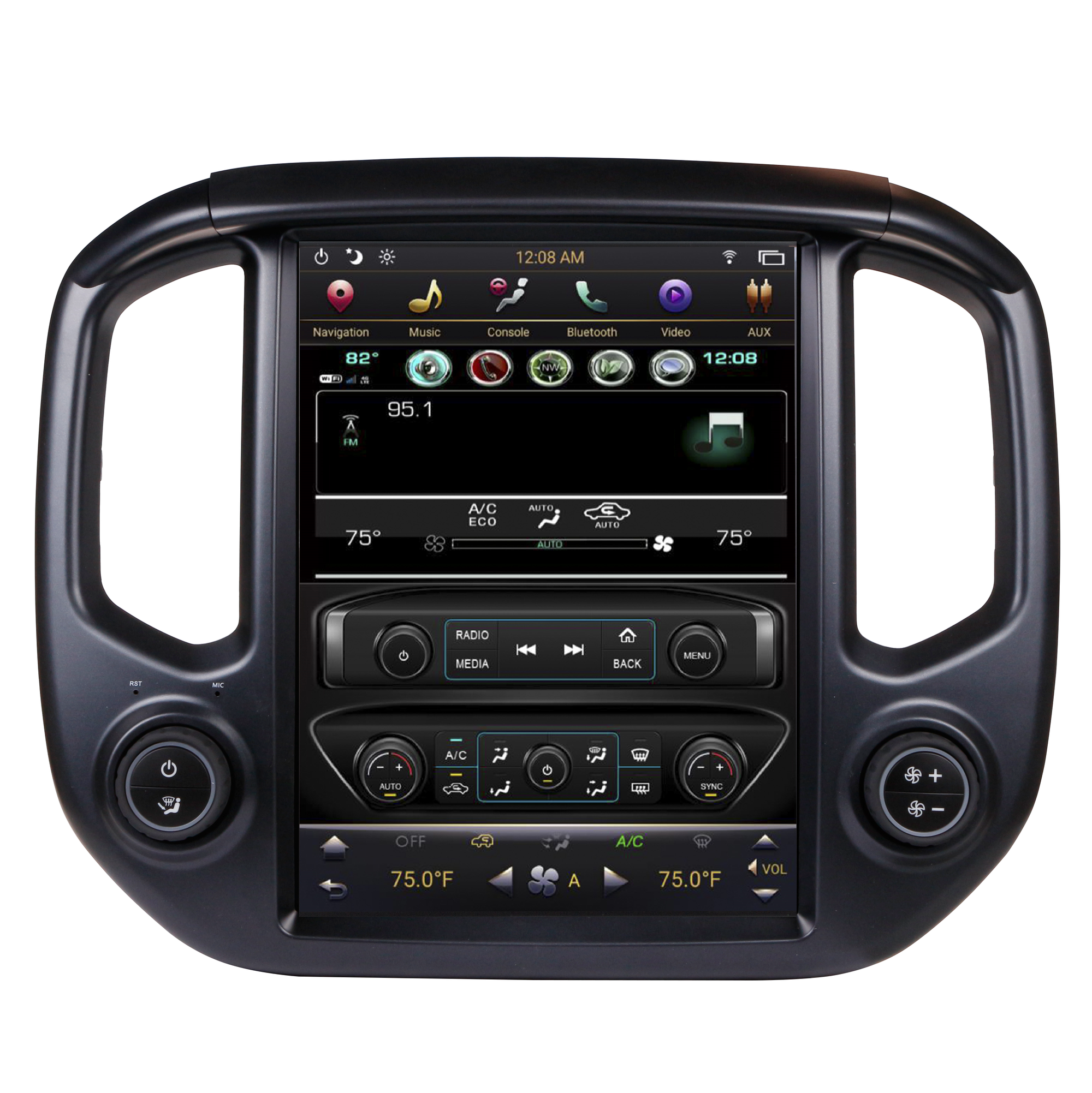 Chevrolet Colorado GMC Canyon 2014-2018 12.1" Tesla-Style FAST BOOT Android GPS NAVI in-Dash Unit Bluetooth Wi-Fi - CARSOLL