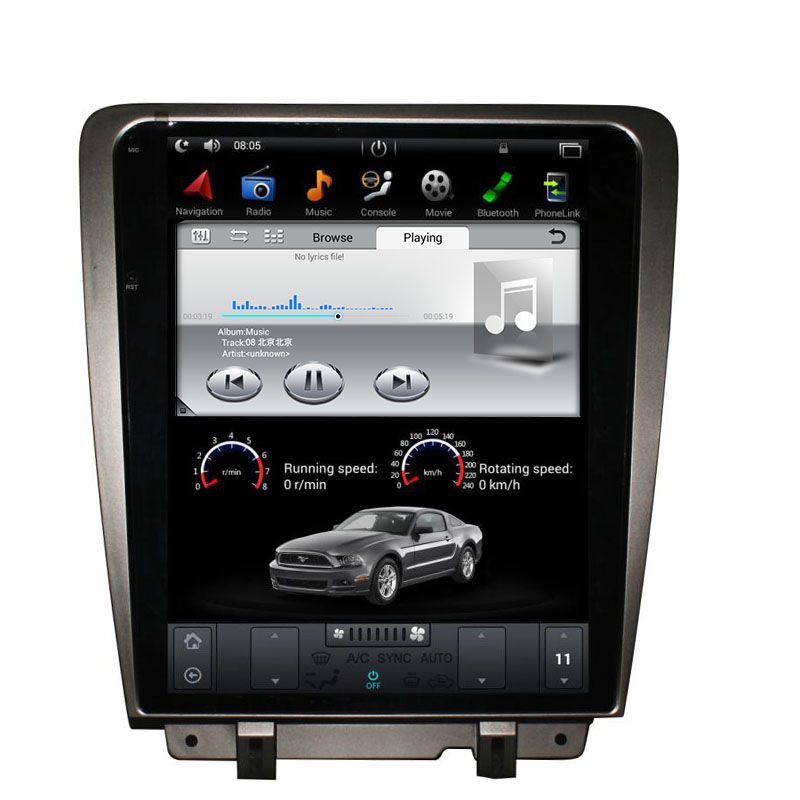 2010-2014 Ford Mustang Tesla-Style Android Radio Stereo GPS NAVI in-Dash Unit Bluetooth Wi-Fi