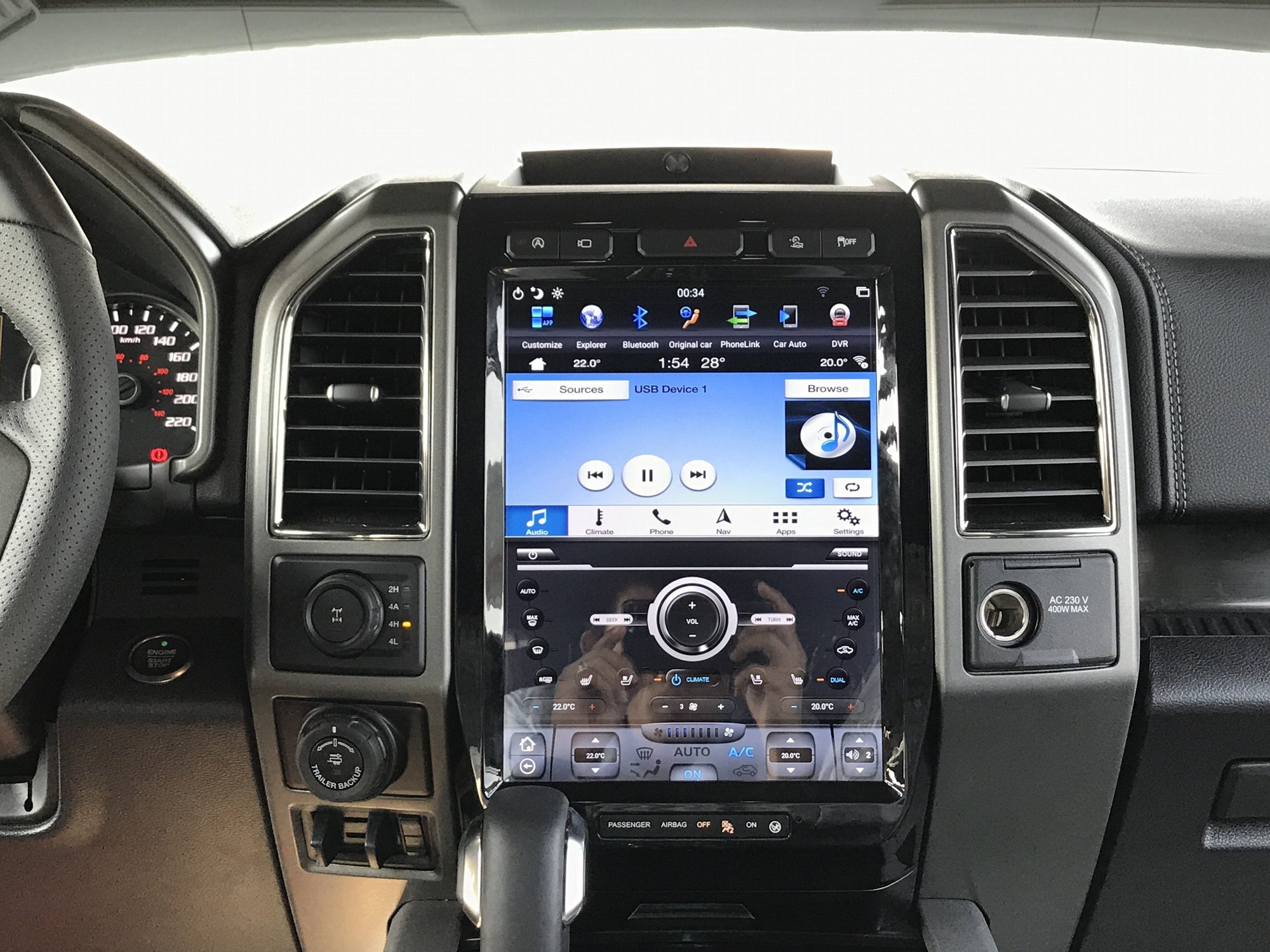 2015-2019 Ford F150 13" Tesla-Style Radio Stereo Android 9 CarPlay GPS NAVI in-Dash Unit Bluetooth Wi-Fi - CARSOLL