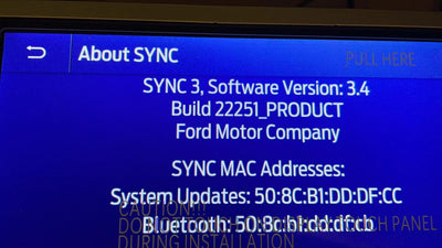 Ford Sync 2 to Sync 3 complete upgrade kit