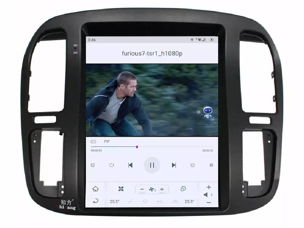 1998 -  2002 Toyota Land Cruiser 100 LC100 Android Tesla-Style Radio Vertical Screen Navigation HEADUNIT GPS