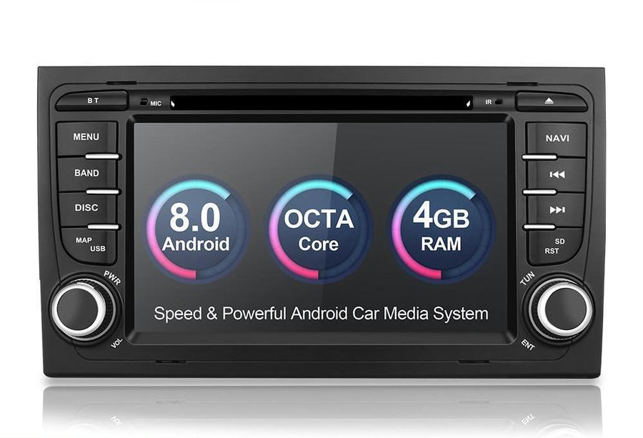 2002-2008 Audi A4 S4 multimedia player Android 8.0 GPS Car Autoradio Stereo System Octa Core 4GB RAM wifi Car DVD Player - CARSOLL