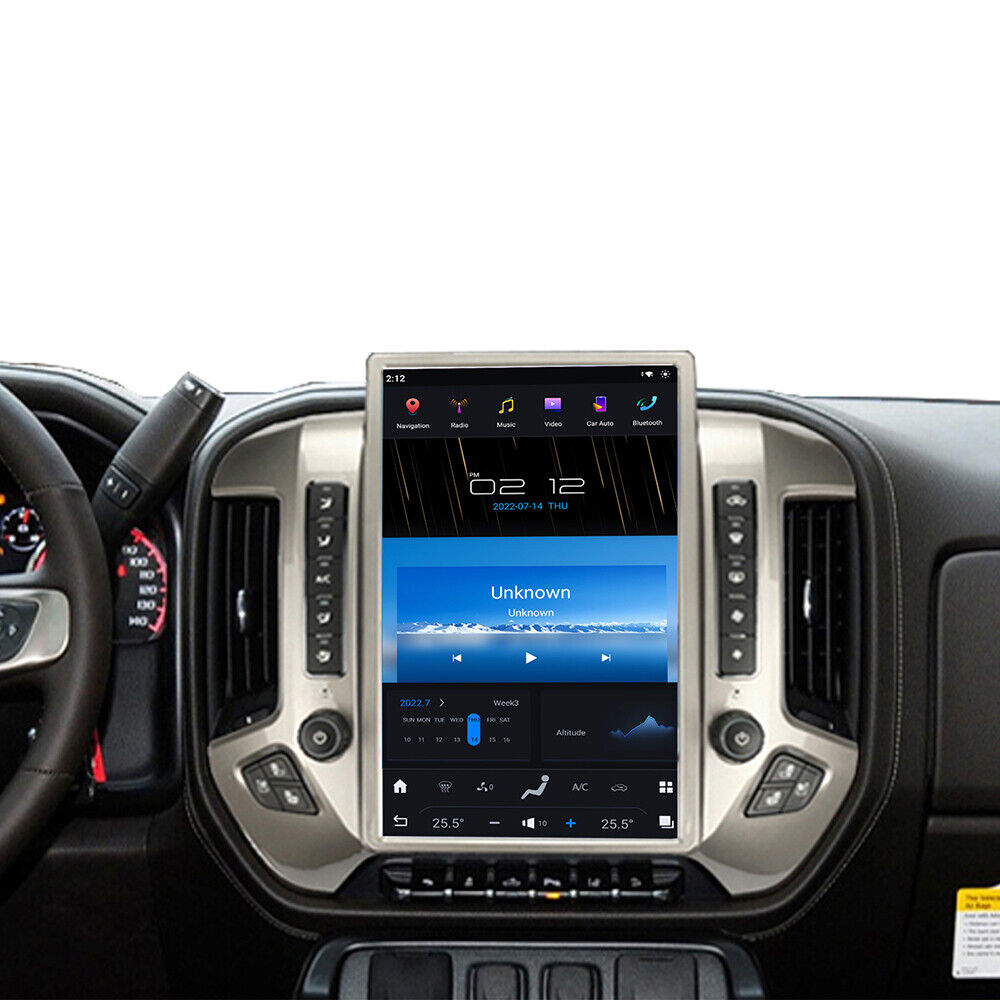 For 2014-2018 Chevrolet Silverado GMC Sierra 14.4" Tesla-Style Fast Boot Radio Stereo Android GPS CarPlay in-Dash Unit Bluetooth Wi-Fi